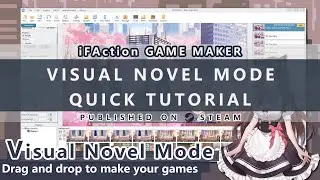 [iFAction Game Maker] Full English - Visual Novel (AVG) Quick Tutorial