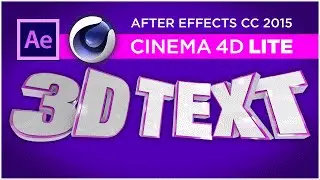 Cinema 4D Lite Tutorial - Create 3D text titles in After Effects with C4D Lite - Sean Frangella