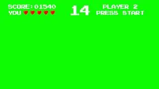 Old Video Game Arcade Look   Green Screen Animation