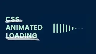 Loading Animation Using HTML & CSS | Page Loading Animation In CSS 3