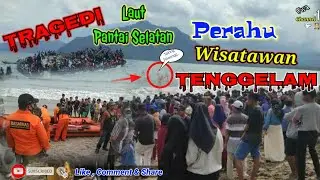 🔴DETIK-DETIK PERAHU TENGGELAM DI SAPU OMBAK PANGANDARAN 