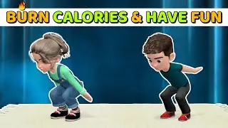 FAMILY EXERCISE AT HOME - BURN CALORIES & HAVE FUN