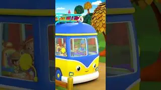 Wheels on the Bus Going to the Camp #shorts #nurseryrhymes #vehiclesong