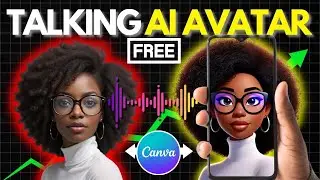 Create a TALKING AI AVATAR on Your Phone For FREE with Canva  | Step-by-Step Guide