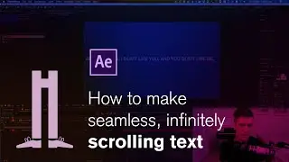 Seamless, infinitely scrolling text in After Effects