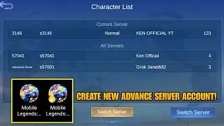How to Create New Advance Server Account in Mobile Legends! Faster Way to Enter Advance Server 2024!