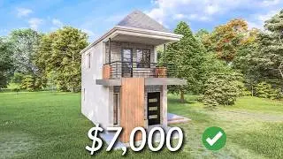 (4x7 Meters) Small House | Two Storey Tiny House Design | 2 Bedroom | House Design Ideas