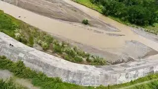 Jungle flight at native Filipino village