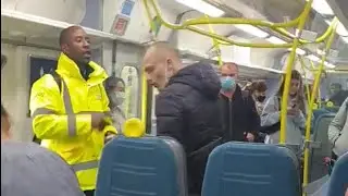 Train Ride Ends Up With  Passengers  Arguing & Fighting it Out London