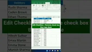 Drop Box in ms excel | Excel tips and tricks | #Excel #Short videos