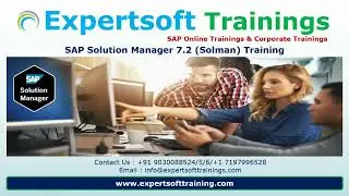 SAP Solution Manager 7.2 Training | SAP Solution Manager Training