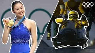 30 iconic Winter Olympic Moments! | Top Moments