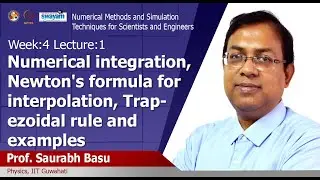 Lec 10: Numerical integration, Trapezoidal rule