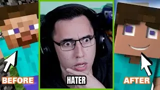 MINECRAFT hATeR REACTS to EVERYTHING Minecraft for the FIRST TIME.