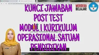 Kunci Jawaban Post Test Modul 1 KOSP Topik Perencanaan Pembelajaran SD