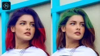 Change Hair Color in Photoshop - Photoshop Tutorial