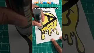 Secret To Drawing The X-Ray Effect | Easy! #shorts #posca #art