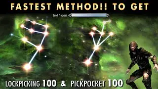 LEVEL UP Pickpocket & Lockpicking Skill FAST At the SAME TIME ! | 2024 |  Skyrim Anniversary Edition