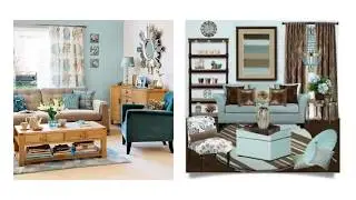 Modest Duck Egg Blue and Brown Living Room Ideas To Light Your Room