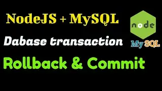 NodeJS MySql Rollback Commit