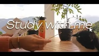 1HOUR 30MIN POMODORO STUDY SESSION - Study with me outside, with Lofi chillpop music