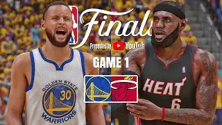 NBA DREAM FINALS | 2017 WARRIORS vs 2013 HEAT GAME 1 | NBA 2K24 (PS5)