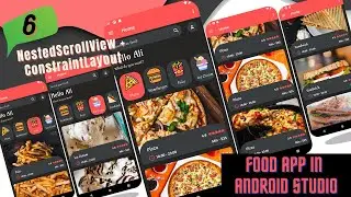 NestedScrollView | ConstraintLayout | Home Fragment | Android Fragment | Food App In Android Studio