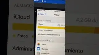 Sin espacio en iCloud #iphone