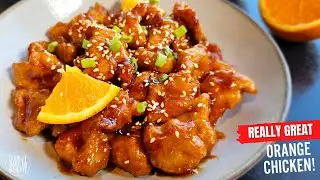 Orange Chicken - Crispy batter-fried chicken in zesty orange sauce ไก่กรอบซอสส้ม (ไทยซับ)