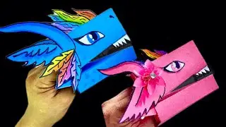 DRAGON PUPPET CRAFTS - TIKTOK DRAGON