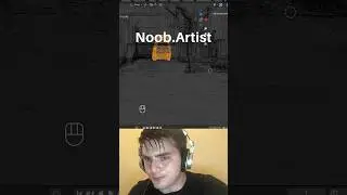 Noob vs Pro artist: view inside model #blendertutorial #blender #blendercommunity #blender3d #b3d