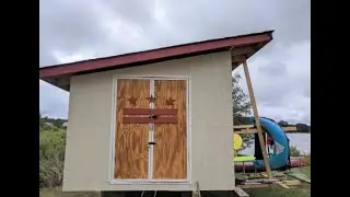 Final Touches on Lean-To Shed