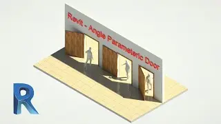 Door family with angle parameter - Revit Tutorial