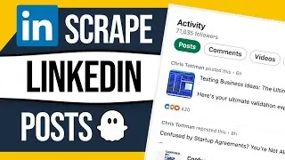 Scrape LinkedIn Posts - Extract text, images and videos from any profile! (PhantomBuster Tutorial)