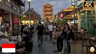 Jakarta, Indonesia🇮🇩 Real Night Ambience in Jakarta's New Chinatown (4K HDR)