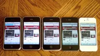 iPhone Speed and Camera Comparison Test (2G vs 3G vs 3GS vs 4 vs 4S)