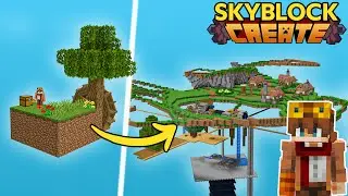 Taking Minecraft Skyblock to the Next Level, but with the Create Mod