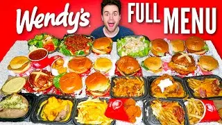 Wendy's ULTIMATE Taste Test! ALL 36 ITEMS! - Full Menu REVIEW!