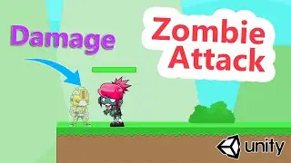 Player Damage (Zombie Attack) - 2D Platformer