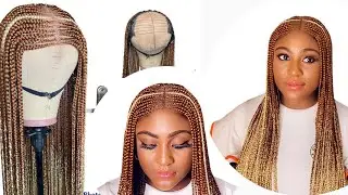 AFFORDABLE BRAIDED WIG TUTORIAL | NO CLOSURE OR FRONTAL | EASY AND DETAILED