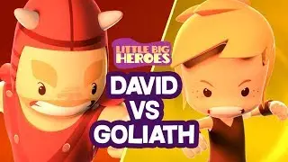 David and Goliath - Bible Stories For Kids - Little Big Heroes - Animated Cartoons