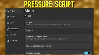 Pressure Script | Roblox Script | Not Patched | No Ban