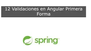 12 Validaciones Angular Primera Forma