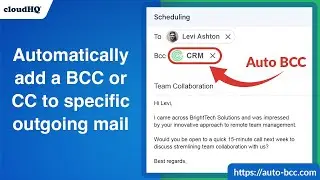 How to set auto BCC in Gmail 2024