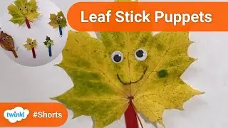 Leaf Stick Puppets #shorts