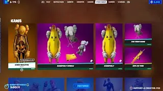Fortnite Item Shop KAWS SKELETON RETURNS!