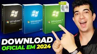 😱Windows 7 OFICIAL em 2024! Veja Como BAIXAR o Windows 7 ORIGINAL [Todas as Versões] Sem Vírus!