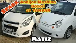 Andijon Mashina Bozori  Damas Matiz Spark Moshinalari Narxi 2020 19 Yanvar