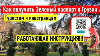 ⚡ Как получить Зеленый паспорт в Грузии. Туристам и иностранцам. Работающая инструкция!!!