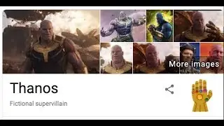 Thanos Google Search Effect - Avengers Endgame